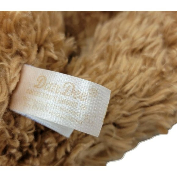Teddy Bear Stuffed Plush Animal 17" Brown Shaggy Soft Dan Dee - Picture 4 of 4